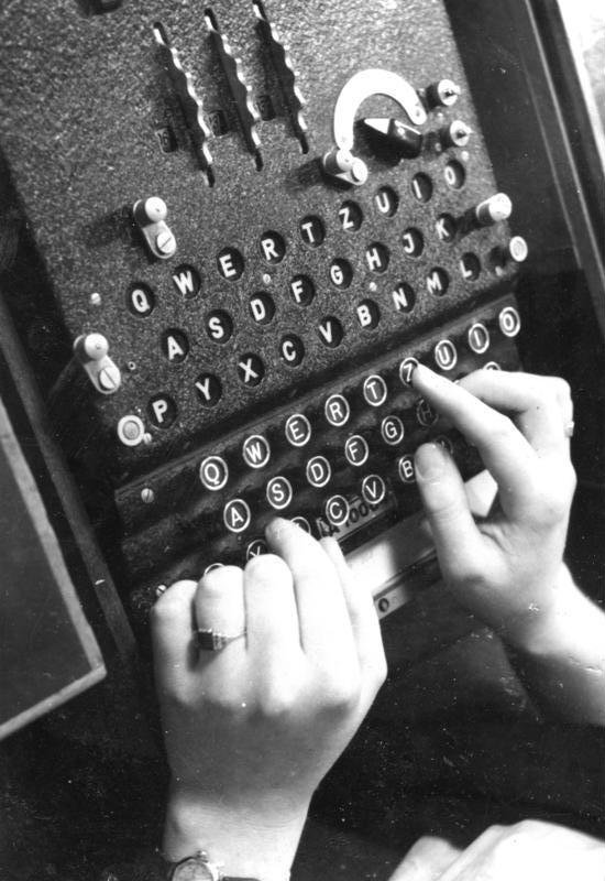 Enigma machine (Source: Wikipedia)