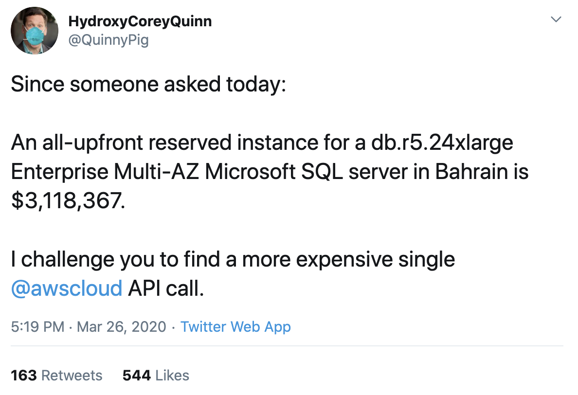 Expensive API call